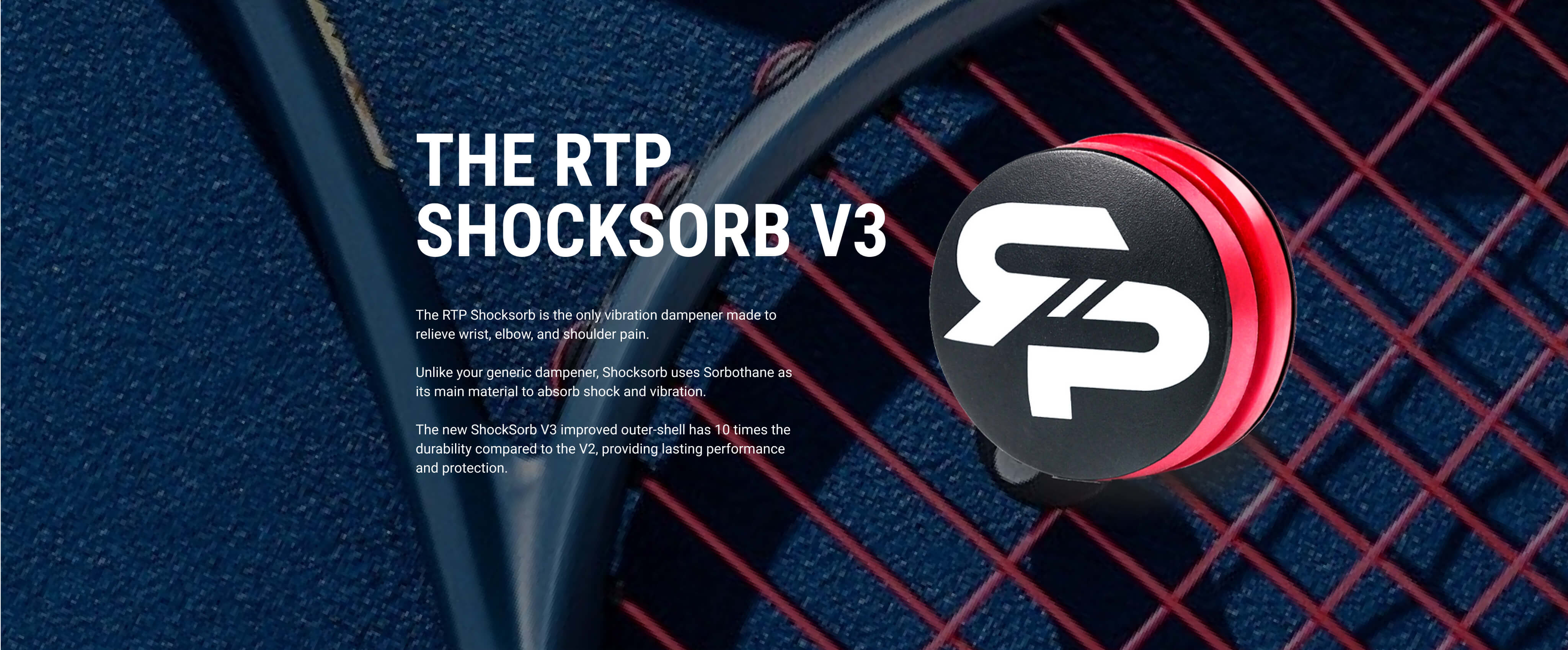 NEW RTP SHOCKSORB DAMPENER V3 The only dampener made for pain relief